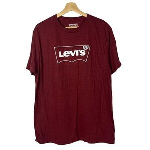 Levi's Red White Logo Graphic Crewneck Short Sleeve T-Shirt L